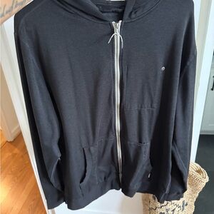 Men’s Black Vuori Zip-Up Hoodie